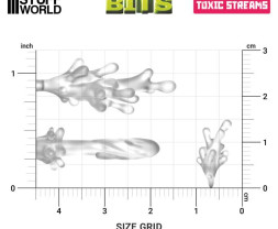 3D Printed Set Toxic Streams – drukowane w 3D strumienie toksyczne (24 szt.)