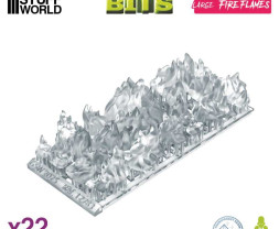 3D Printed Set Large Fire Flames – Małe płomienie drukowane w 3D (22 szt.)