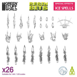 3D Printed Set Ice Spells – efekty lodowe drukowane w 3D (26 szt.)