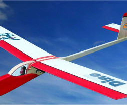 Hiesbök mini Dino – School Glider, Wingspan 780 mm (Kit)