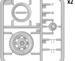 1:35 Chevrolet G7117 Ciężarówka dostawcza z przyczepą wodną