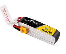 Gens Ace LiPo Tattu Serie - 3S 450mAh 11,4V 3S1P HV (95C) XT30U-F Plug