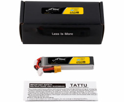 Gens Ace LiPo Tattu Serie - 2S 650mAh 7,6V 2S1P HV (95C) XT30 Plug
