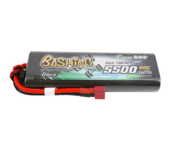 Gens ace Bashing Serie G-Tech LiPo - 2S 5500mAh 7,6V 2S1P HV (60C) HardCase 20#, Dean-T Plug