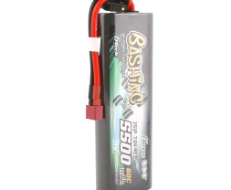Gens ace Bashing Serie G-Tech LiPo - 2S 5500mAh 7,6V 2S1P HV (60C) HardCase 20#, Dean-T Plug