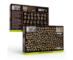 3D Printed Set Battlefield Resin Skulls – czaszki drukowane w 3D (1000 szt.)
