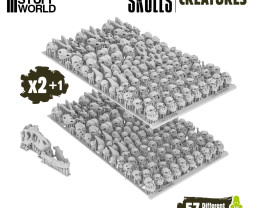 3D Printed Set Battlefield Creature Skulls – drukowane w 3D czaszki potworów (300 szt.)