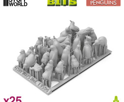 3D Printed Set Penguins – pingwiny drukowane w 3D (25 szt.)