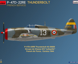 1:48 Republic P-47D-22RE Thuderbolt French (basic kit)