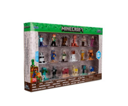 Jada Minecraft Metalowe Kolekcjonerskie Figurki Nano 18 szt., Fala 13