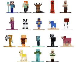 Jada Minecraft Metalowe Kolekcjonerskie Figurki Nano 18 szt., Fala 13