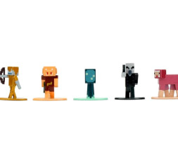 Jada Minecraft Metalowe Kolekcjonerskie Figurki Nano 18 szt., Fala 13
