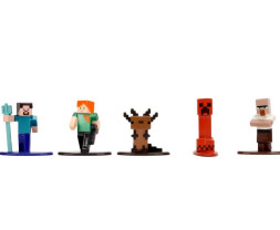 Jada Minecraft Metalowe Kolekcjonerskie Figurki Nano 18 szt., Fala 13