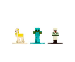 Jada Minecraft Metalowe Kolekcjonerskie Figurki Nano 18 szt., Fala 13