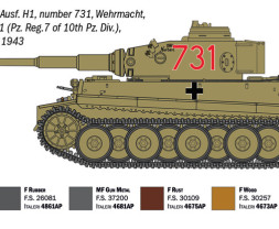 1:35 Pz.Kpfw.VI Tiger I Ausf. H (tp) Early Production