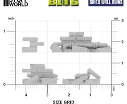 3D Printed Set Stone Wall Ruins – ruiny muru kamiennego do druku 3D (14 szt.)