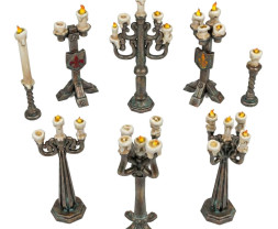 3D Printed Set Standing Candle Holders – zestaw świeczników drukowanych w 3D (12 szt.)