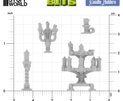 3D Printed Set Candle Holders – Zestaw świeczników drukowanych w 3D (30 szt.)