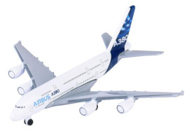 Metalowy samolot pasażerski Majorette - Airbus A380
