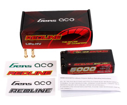 GENS ACE LiPo Redline Series 2.0 - 2S 5000mAh 7,6V Wysokie napięcie 2S1P (140C)