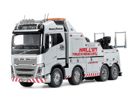 1:14 Volvo FH16 Globetrotter 750 8×4 Tow Truck Silver 